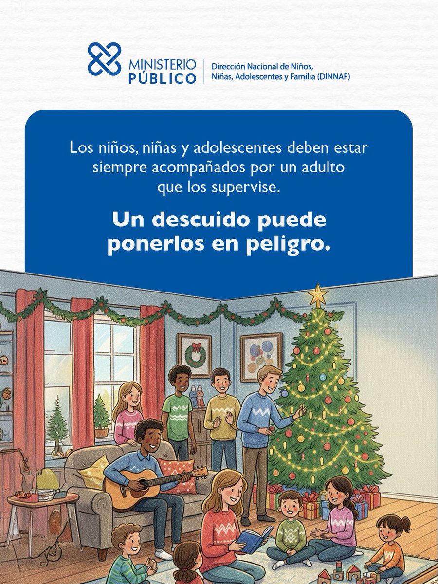 ProcuraduriaRD's tweet photo. La Ley 136-03 sanciona la falta de supervisión. Cuando el padre o la madre de niños, niñas y adolescentes los dejan solos, pueden ser castigados con penas de dos a seis meses de prisión.

Protegerlos también es celebrar con responsabilidad.

Contáctanos:

📞 809-200-1202 – Línea Vida (Atención gratuita 24/7)
📞 809-533-3522 ext. 268 / 809-424-2701 – Jhoan Genao
📞 809-480-9428 – Aylín Cortorreal
📞 809-480-9443 – Lisselotte De León
📞 829-345-9626 / 829-345-9684 / 809-480-9375 – Ministerio Público

#MinisterioPúblicoRD #NiñezSegura #CelebraConResponsabilidad