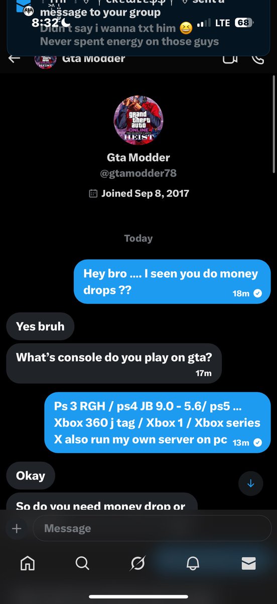 xXSugeWhiteXx's tweet image. WE GOT ANOTHER ONE GUYS @gtamodder78 …. mOnEy DrOpS aNyOnE ?? RETWEET PLEASE