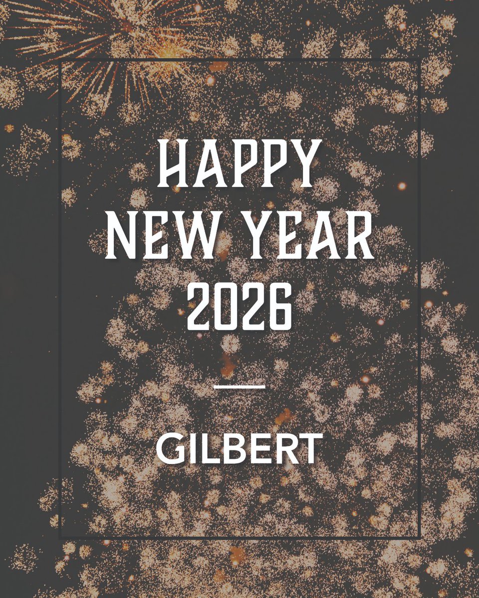 Happy New Year from the Gilbert team! As we welcome 2026, we're looking forward to new opportunities and continuing to deliver exceptional experiences for our clients. Wishing you a year filled with health, happiness, and success!