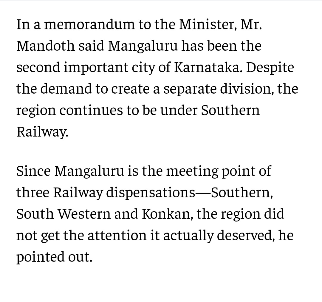 MandothPrakash's tweet photo. 2/3 & My Old Demand For People Development Of Coastal Karnataka Establishmnt Of #MangaluruRailwayDivision Pndng #Since2005 Nw Konkan Railwy Needs Immediate Infrastructre Developmnt #Doubling #Electrification #DevlopmentOfRailwayStation @CMofKarnataka @siddaramaiah @chiefsecy_gok https://t.co/HzaUXBMFJq