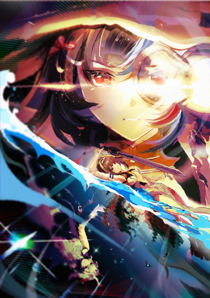 Zeromirror's tweet photo. 今年最后一天发出来，算是一年的最后的一幅作品了，尝试了下新的风格试试看，希望明年进步能更大。
#绝区零 #ZenlessZoneZero #ゼンゼロ #叶瞬光 #葉瞬光 #YeShunguang https://t.co/pedmoDuOXT