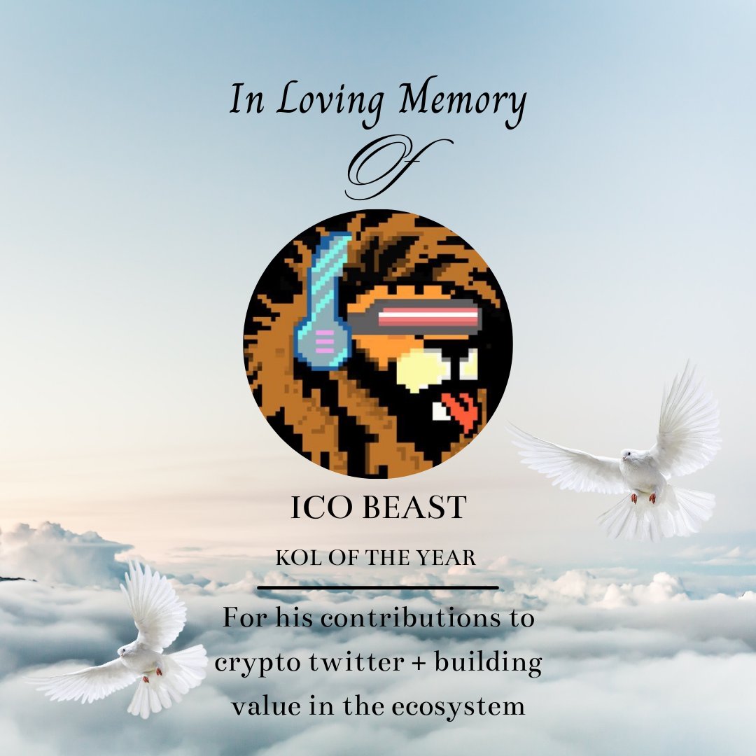 I received some horrible news this morning 💔 After a massive year -  growing his account exponentially, joining the Kalshi team, and becoming  one of the most respected voices in crypto @icobeast