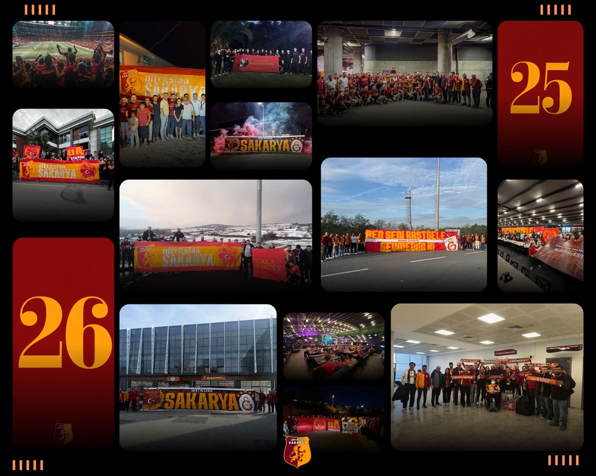uASakarya's tweet photo. GÖLGEN GİBİ ADIM ADIM 

Yıllardır olduğu gibi 2026 yılında Galatasaray adının olduğu her yerde varolmaya devam edeceğiz. 

#uAYurtiçi2025 @uAYurtici https://t.co/igTtdafXus