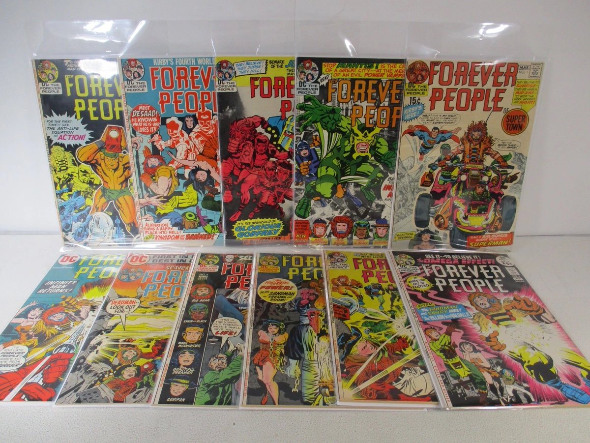 Forever People 1-11 SET Complete series! VF to VFNM Darkseid Kirby Fourth World 1971-72 DC Comics

ON AUCTION NOW!

ebay.com/itm/2365450485…