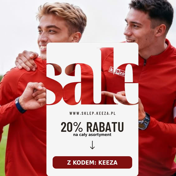🔥Zimowe RABATY w <a href="/KEEZA_Polska/">KEEZA POLSKA</a>  🔥

Zgarnij 20% RABATU na cały asortyment i przygotuj się na sezon ⚽️

👉 Wystarczy użyć kodu: KEEZA
👉 Rabat działa na wszystkie produkty
👉 Tylko przez sklep online: sklep.keeza.pl
