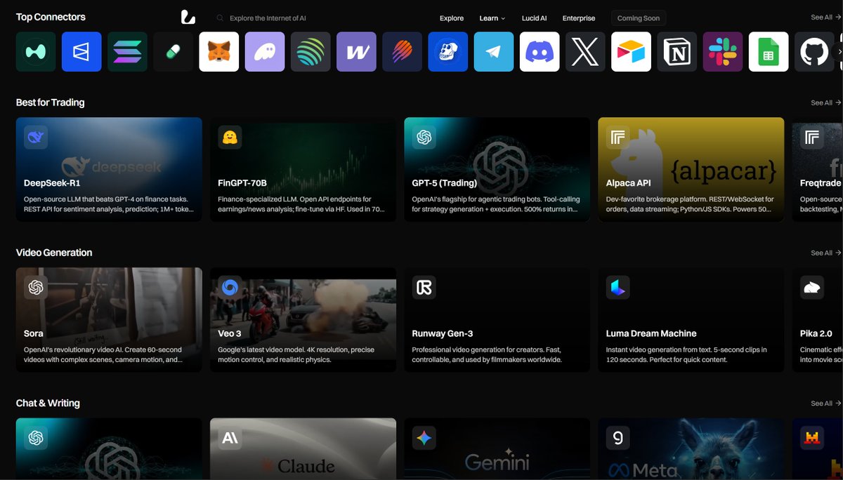 LucidChain's tweet image. one interface with the best apps, models, agents

web2 on-ramp + wallet abstraction

EVM + @solana 

lucid orchestrates the rest.

Endgame