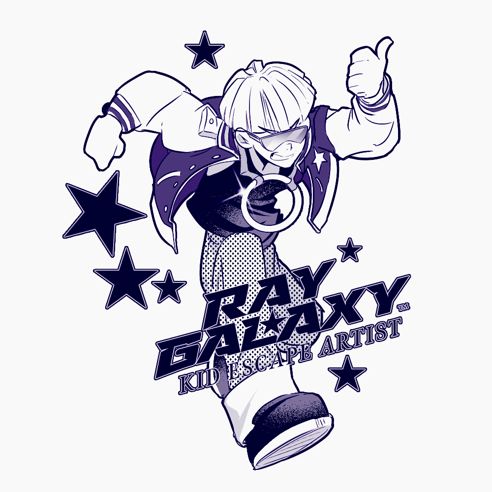 Hugo's eldest brother, Claus, is a famous TV and movie star in the Flux Destiny Universe. He's best known for playing RAY GALAXY: KID ESCAPE ARTIST... 

..and for the legendary bowl cut.