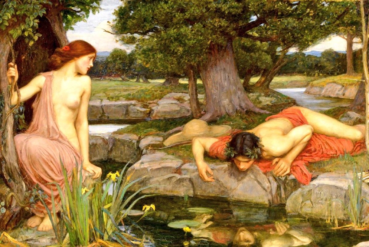 Eco e Narciso J. W. Waterhouse, image size:1200x805