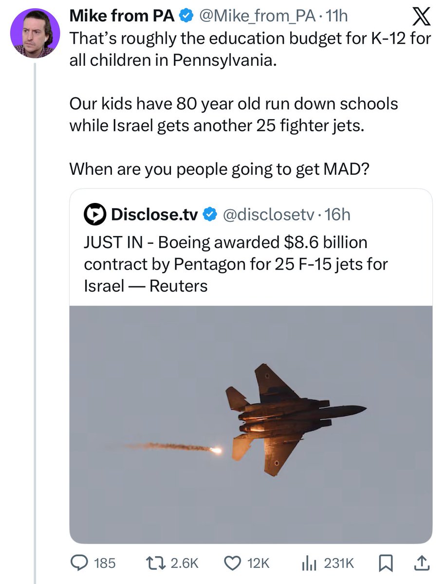 DanielBordmanOG's tweet image. This is why antisemitism is a low IQ phenomenon.

Here we have a story of Israel purchasing 8.6 billion worth of defense products from the US and a coalition of Neo-Nazis and communists think that the Jews have stolen their school money.