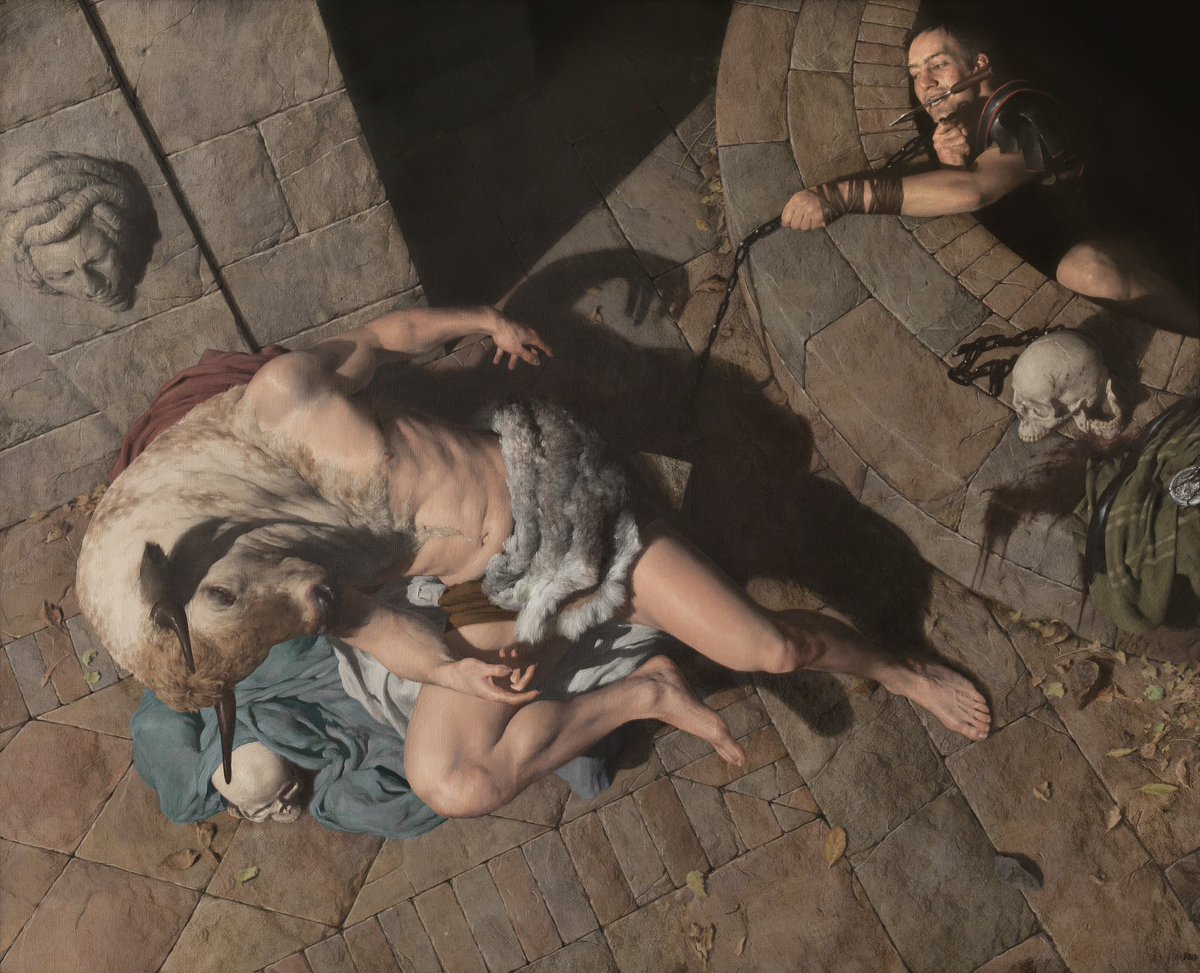 Minotaur_Man's tweet image. Hi, I’m Paul and I make art inspired by Myth