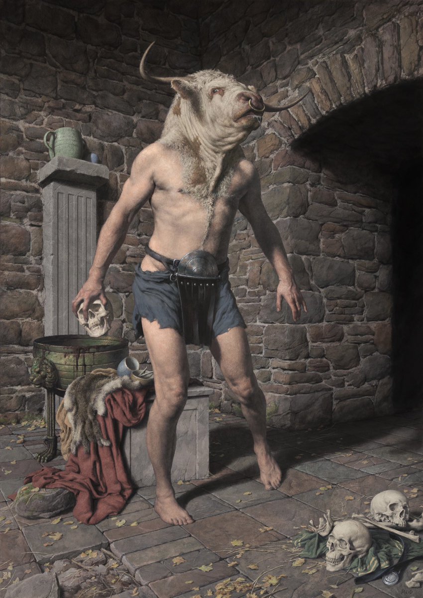 Minotaur_Man's tweet image. Hi, I’m Paul and I make art inspired by Myth