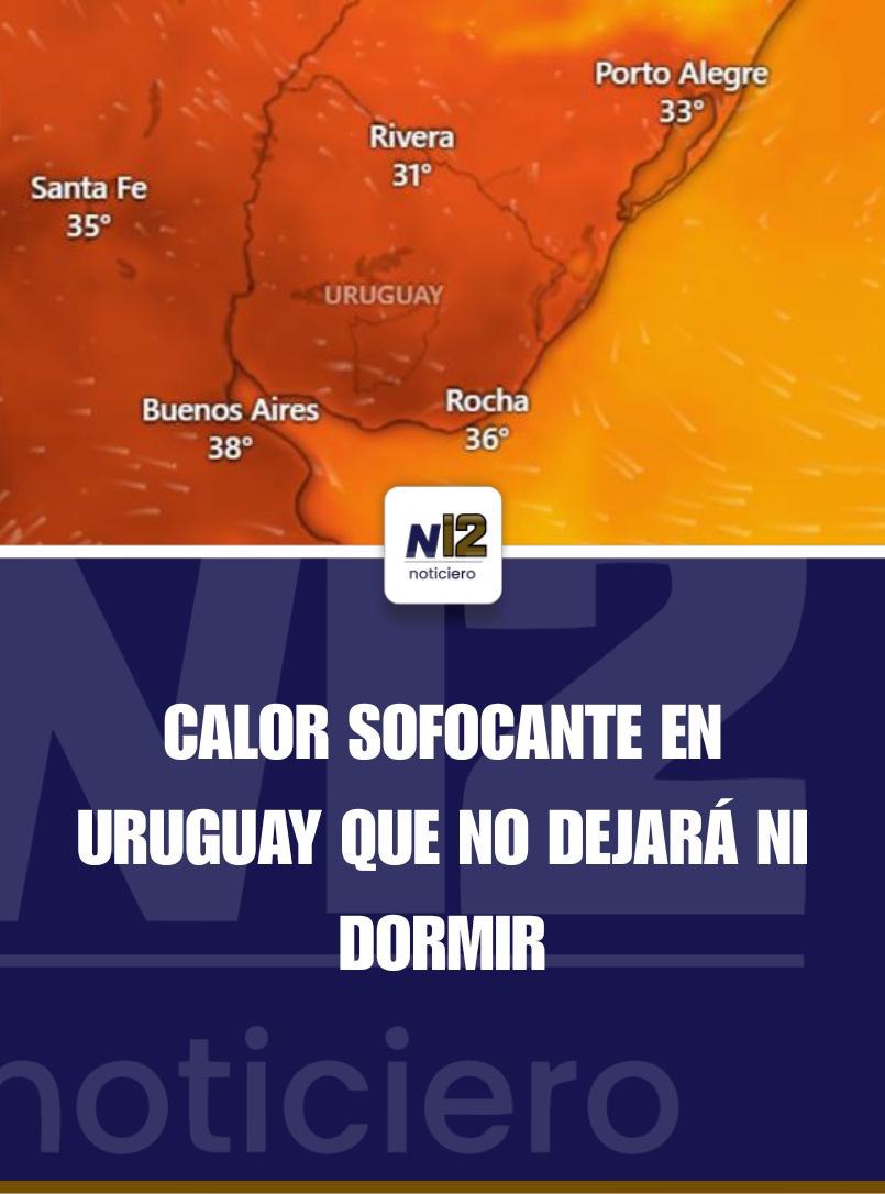 “Difícil dormir”: meteorólogo adelanta noches sofocantes y temperaturas de hasta 40 °C en Uruguay
Deja un comentario / Clima / Por Canal 12

facebook.com/share/v/17zNsk…

canal12melo.com/dificil-dormir…