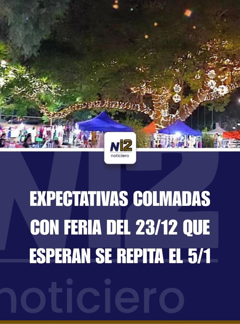 Expectativas colmadas tras la feria del 23 en Plaza Constitución
Deja un comentario / Locales / Por Canal 12

Asimismo, Fernández anunció que el próximo 5 de enero se realizará una feria especial de Reyes.

facebook.com/share/v/1Puopx…

canal12melo.com/expectativas-c…