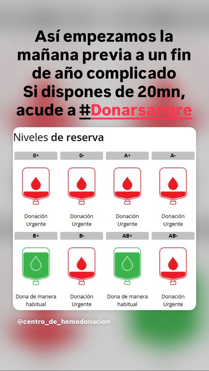 Llamamiento urgente para donar sangre en la Región de Murcia: «Nos faltan reservas de casi todos los grupos» | La Verdad       laverdad.es/murcia/llamami… vía <a href="/laverdad_es/">laverdad_es</a>