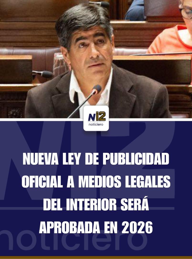 Diputados del FA presentaron proyecto de ley para regular la publicidad oficial y establecer mediciones de audiencia
Deja un comentario / Nacionales, Política / Por Canal 12

facebook.com/share/v/1AWDwt…

canal12melo.com/diputados-del-…