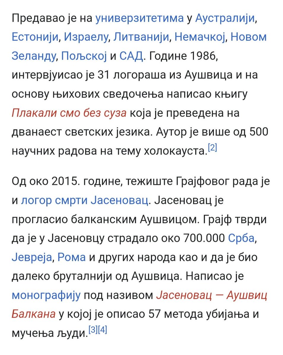 ХОЋЕМО ЛИ ДОЗВОЛИТИ, ДА НАМ УСТАШЕ ПРЕКРАЈАЈУ ИСТОРИЈУ?
КО ЈЕ КОМПЕТЕНТНИЈИ ОД ГОСПОДИНА ГИДЕОНА ГРАЈФА, ДА ГОВОРИ О ЖРТВАМА ЈАСЕНОВЦА?