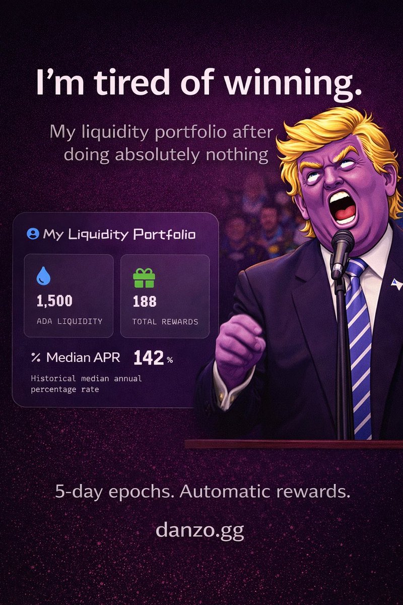 142% APR!! Just by providing liquidity at the $Danzo casino 🚀

Only with danzo.gg