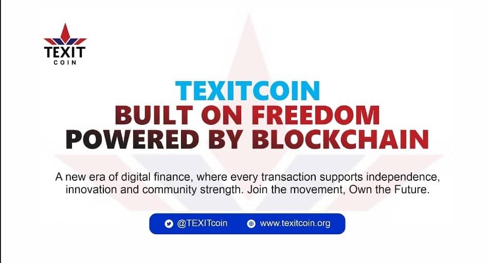 marxybliss's tweet photo. Built by Texas, for Texas. 
TEXITcoin brings a homegrown Layer 1 focused on speed, affordability, and Texas-only mining.

Keep it local. Keep it efficient. Keep it TEXIT.
Learn more 👉 https://t.co/dUUk2jpwea
#TEXIT #TexasBlockchain https://t.co/wegedb138X