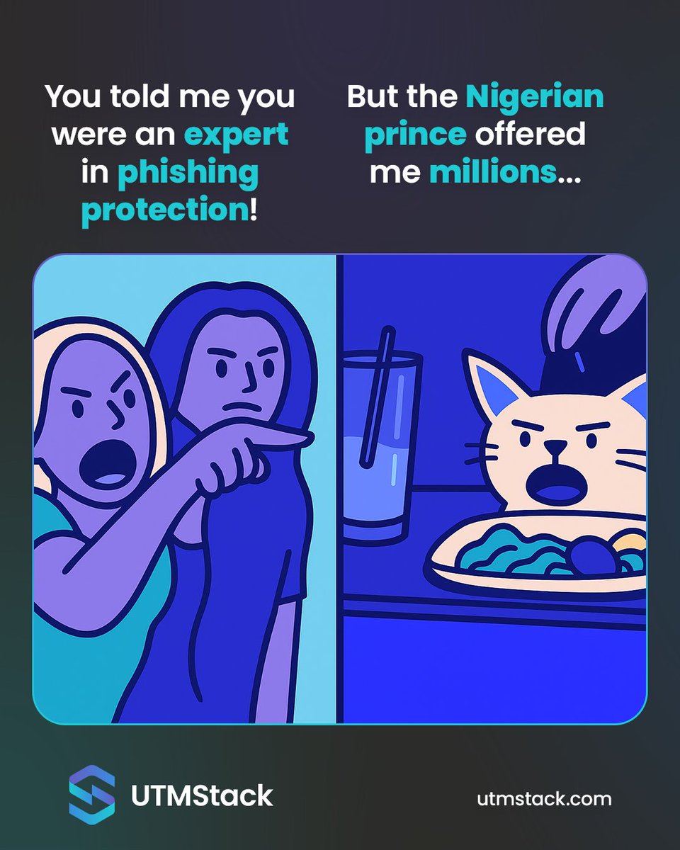StackUtm's tweet photo. Phishing protection is only as strong as your weakest click. Stay sharp. 

#SocialEngineering #Phishing #UTMStack https://t.co/8LOEA2lf8I