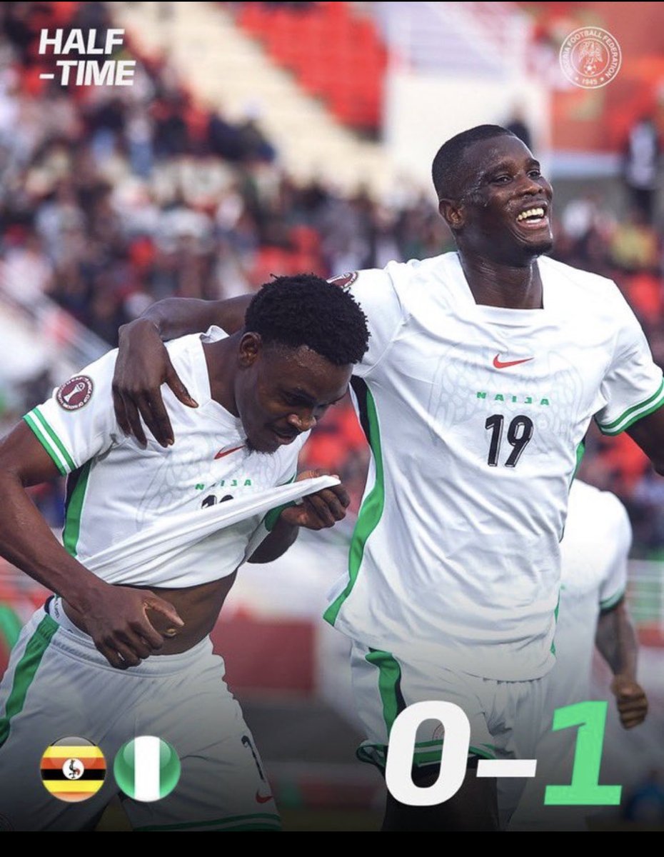 Nigeria leads at half time
