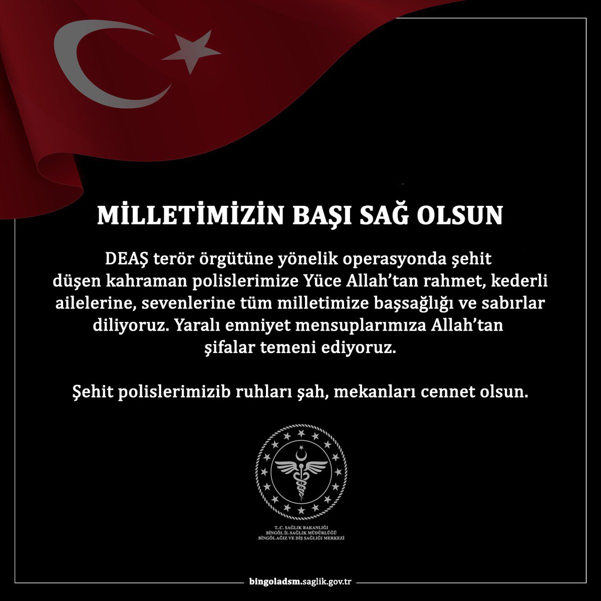 bingolladsm's tweet photo. Milletimizin Başı Sağ Olsun https://t.co/M66E9dgPym