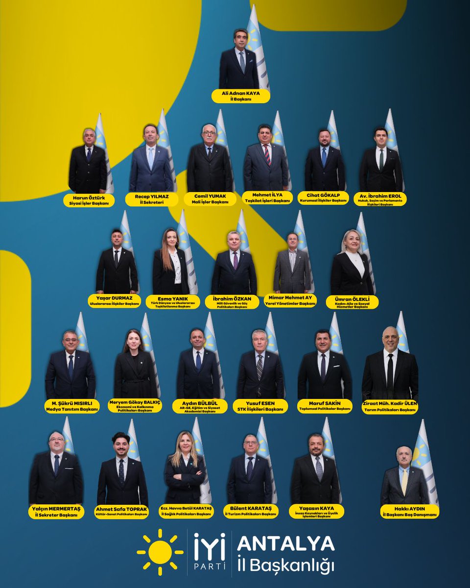 aliadnankaya's tweet photo. İYİ PARTİ ANTALYA İL DİVANI. 
Vatana, millete, partimize hayırlı, uğurlu olsun 
@iyiparti 
@MDervisogluTR 
@HasanToktasTR 
@Yucel_Kesen 
@antiyiparti07 https://t.co/TcdVRY3LVq