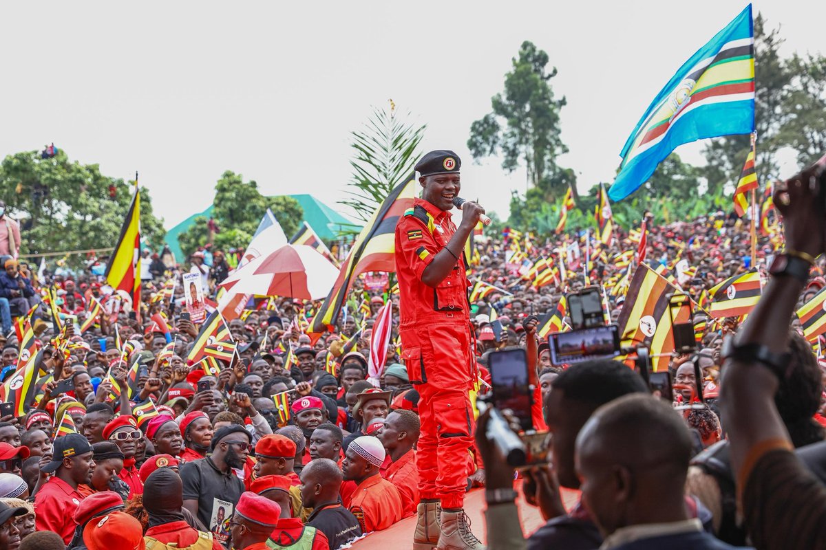 KlaUpdates's tweet image. The NUP Kakuuto Constituency MP @LutaayaGeofrey_ and other party flag bearers successfully host the Nup presidential candidate Kyagulanyi Ssentamu in Rakai 
#KlaUpdates