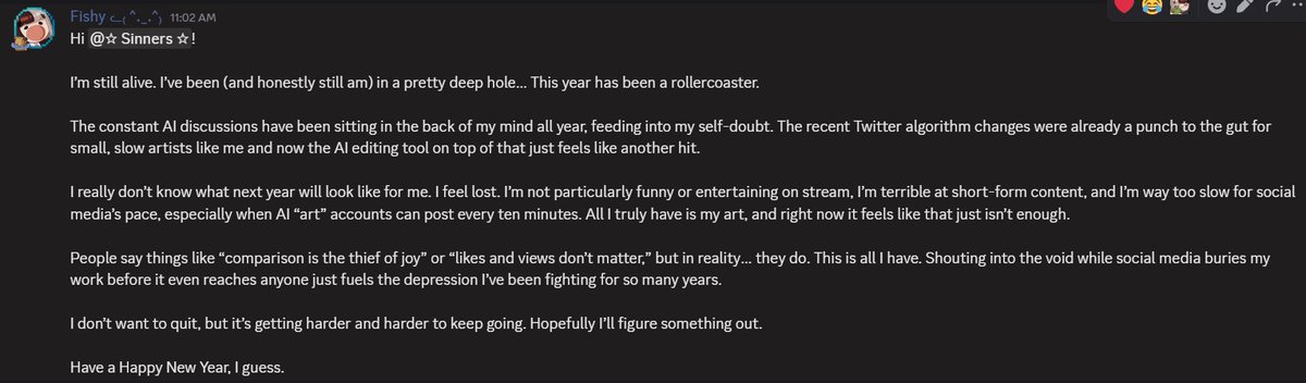 Some maybe not so happy words from me before the start of the new year so I can get it off my chest.