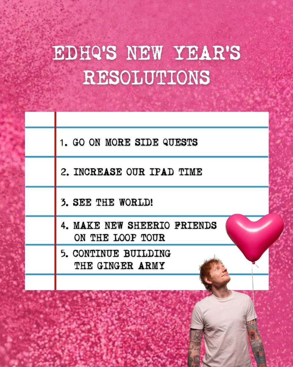 A couple of our New Year's Resolutions for 2026! Share yours with us and tag us in your posts 🎉