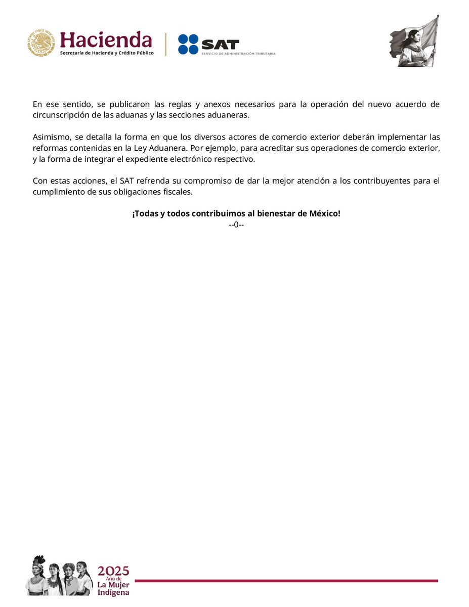 SATMX's tweet image. #ComunicadoSAT

El SAT informa que emitió la 𝗥𝗲𝘀𝗼𝗹𝘂𝗰𝗶𝗼́𝗻 𝗠𝗶𝘀𝗰𝗲𝗹𝗮́𝗻𝗲𝗮 𝗙𝗶𝘀𝗰𝗮𝗹 𝘆 𝗹𝗮𝘀 𝗥𝗲𝗴𝗹𝗮𝘀 𝗚𝗲𝗻𝗲𝗿𝗮𝗹𝗲𝘀 𝗱𝗲 𝗖𝗼𝗺𝗲𝗿𝗰𝗶𝗼 𝗘𝘅𝘁𝗲𝗿𝗶𝗼𝗿 𝗽𝗮𝗿𝗮 𝟮𝟬𝟮𝟲.

En la 𝗥𝗲𝘀𝗼𝗹𝘂𝗰𝗶𝗼́𝗻 𝗠𝗶𝘀𝗰𝗲𝗹𝗮́𝗻𝗲𝗮 𝗙𝗶𝘀𝗰𝗮𝗹 destacan:
✅…