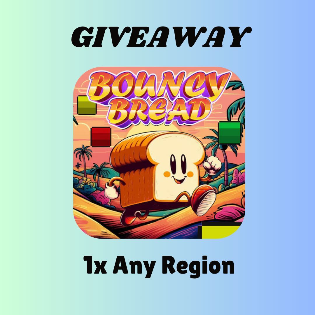 🎮 ** Giveaway Bouncy Bread! !** 🎮 

We’re giving away: 
✨ 1x Any Region

How to Enter:
1️⃣ Like this post 💙 
2️⃣ Retweet ♻️ 
3️⃣ Follow: 
4️⃣ Comment  a Gif! 
  - <a href="/GAMWAREDUTCH/">GAMWAREDUTCH</a>
  - <a href="/GamingInsights1/">𝔻𝕒𝕚𝕝𝕪𝔾𝕒𝕞𝕚𝕟𝕘𝕀𝕟𝕤𝕚𝕘𝕙𝕥𝕤 🐦</a>
  - <a href="/yzo_studio/">y-zo studio</a>
  - <a href="/YumeGameStudio1/">Yume Game Studio</a>

Winners Announced 12/31/25 

#Win #Sony