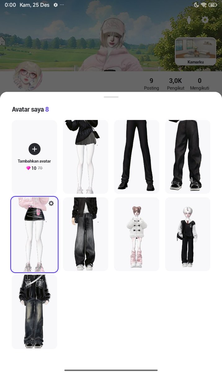 RedMoonStoree's tweet image. WTS/JUAL AKUN ZEPETO CEWE COWO 8 SLOT (DEWASA+BOCIL)
- Udah oplas
- 3D Room 5
- 2D BG 13
- Koin 131.886
- Item:
Hair cr 92
FaceCode 4
Body type cr 10
Makeup cr 65
Item cr 684
- Foll 3,0k
- Bisa rekber tele
💸 235k

T. Wts wtb jual beli akun zepeto acc game #zonauang #zonajajan