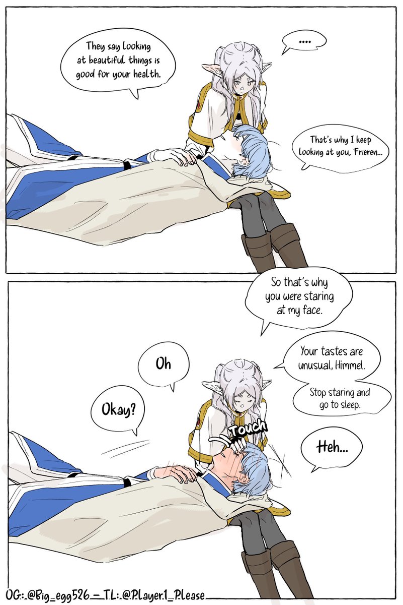 Himmel is admiring a beautiful being.
Eng ver, please support the artist if you like their works, thank you💝