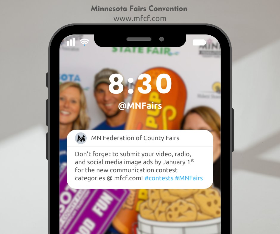 Get your submissions in for the new communications contests by Jan 1st! Video, Radio, and social media image ads!

Submit today:
mfcf.com/p/convention/c…