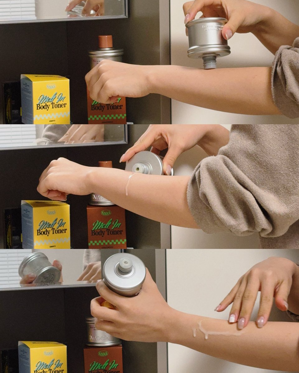 #협찬 <a href="/knock_comma/">노크 knock</a> 
“Body Wants Toner Too!”
수분이 부족한 바디에 촉촉함을 더해줄
노크🚪 멜트 인 바디 토너 

제 바디는 너무 건조하다 못해 가렵고 두드러기가 올라오는 타입이에요… 그렇다고 번들거리고 무거운 로션을 듬뿍 바르기도 불편하고 겉만 코팅해줄 뿐 막상 속부터 촉촉해지는 건