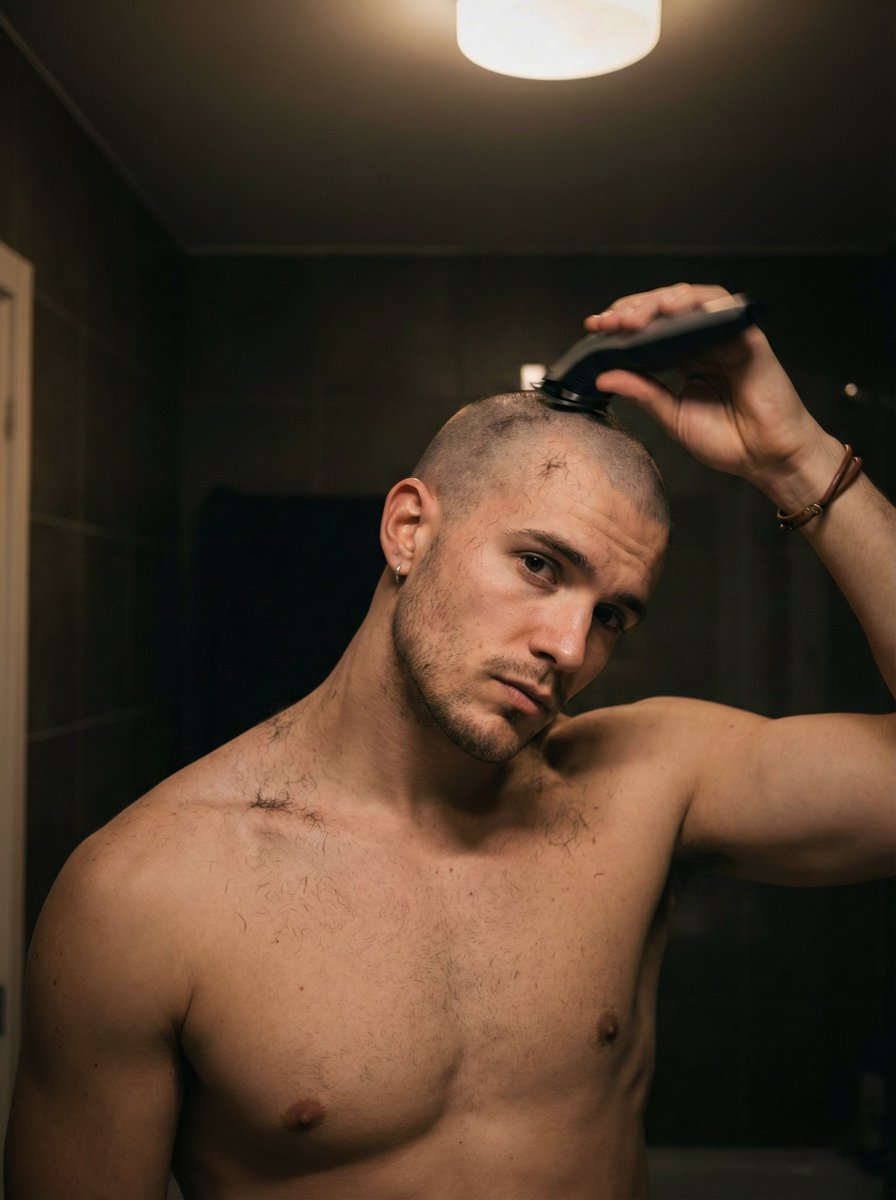 Buzzitallofff's tweet photo. What started as a thought ended up happening. I got excited - now I gotta live with it. What a way to start 2026...
#RawReset #BaldByChoice #ShavedHead #NewYearaNewMe #ZeroedOut https://t.co/uUemF2Efx4