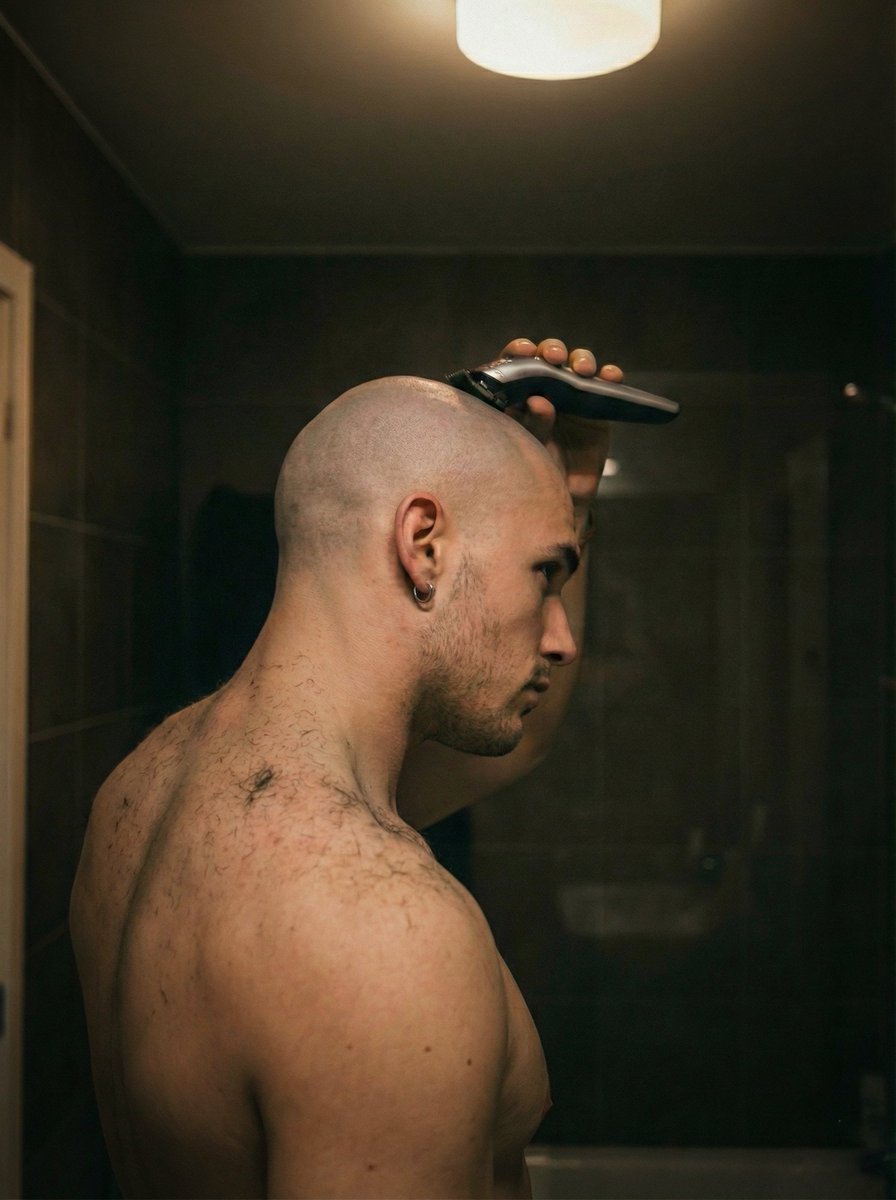 Buzzitallofff's tweet photo. What started as a thought ended up happening. I got excited - now I gotta live with it. What a way to start 2026...
#RawReset #BaldByChoice #ShavedHead #NewYearaNewMe #ZeroedOut https://t.co/uUemF2Efx4