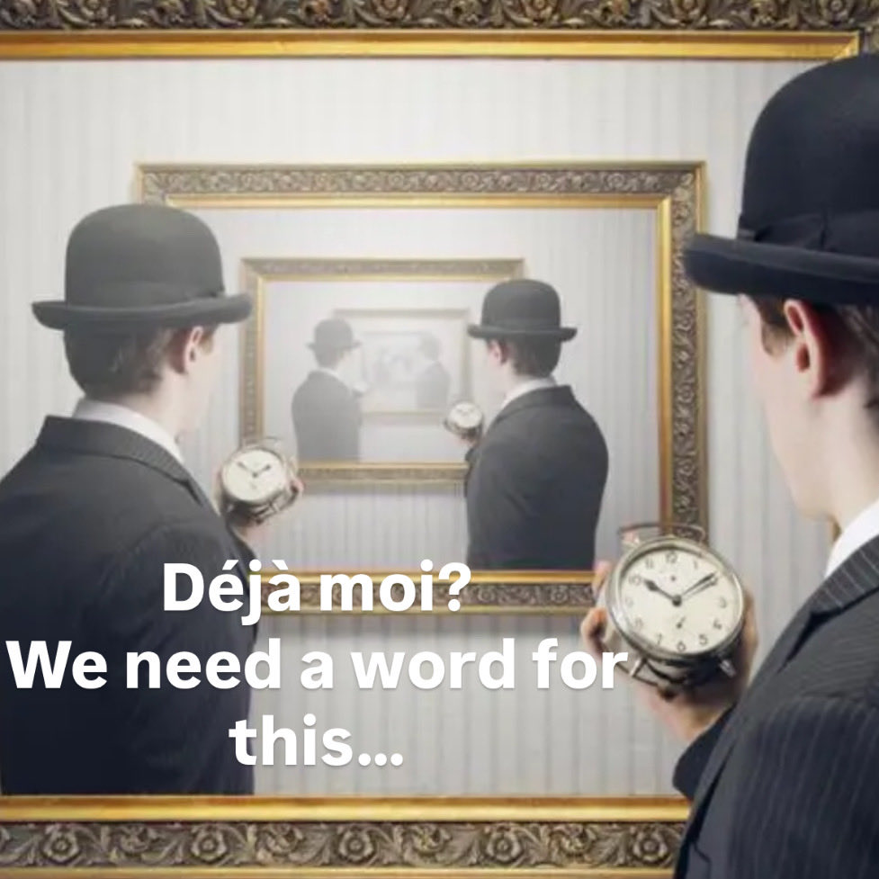 Joe_Amodio's tweet image. We need a word for this:  when people are sure they’ve met you before (“Where do I know you from?”) but you can’t place it. Happened to me twice in 20 mins—mmm, I love a mystery. One, I think I’ve solved—the other…??. #mysterylovers #wordlovers #dejavú #nycliving #awriterslife