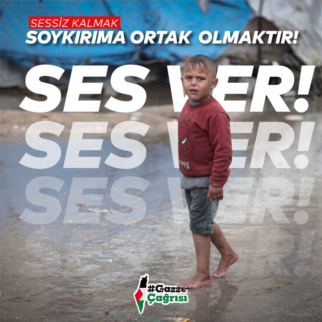 Sinmiyoruz. Susmuyoruz. Filistin’i unutmuyoruz. 1 Ocak sabahı Galata’da buluşup bunun arkasında duruyoruz. Gel, yanında duralım.
 #GazzeÇağrısı
📍 Galata Köprüsü
🗓 1 Ocak 2026
⏰ 08.30