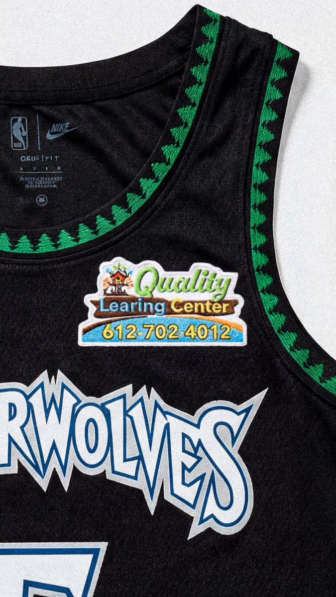 GaryUnCarter's tweet image. Quality Learing Center becomes official jersey sponsor of the Minnesota Timberwolves