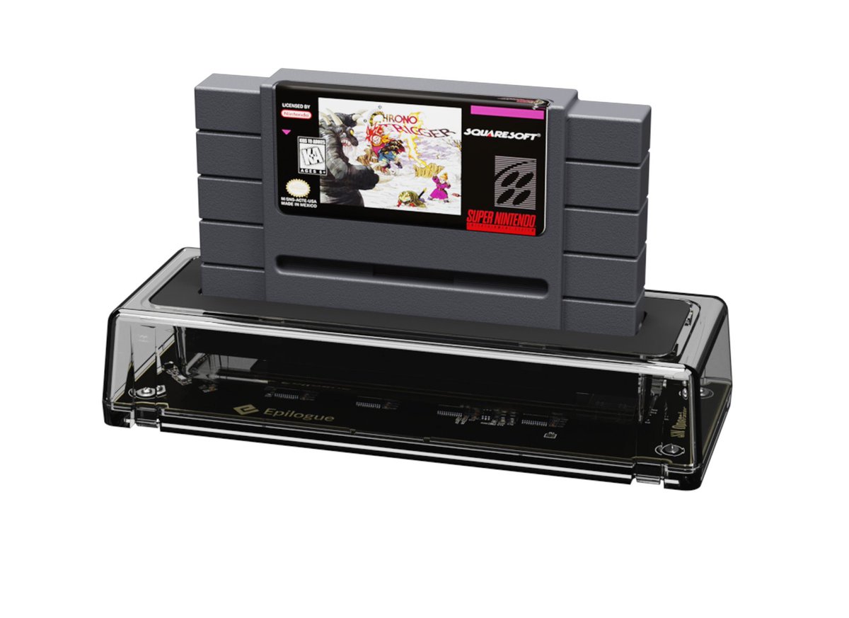 meet_epilogue's tweet image. Aaaand we're off to the races! Pre-orders for SN Operator (Founder's Edition) are officially open, get yours now on epilogue.co 🎉🎉🎉

This is a new way to revisit your old SNES games, and experience them with a fresh perspective and a few modern comforts.