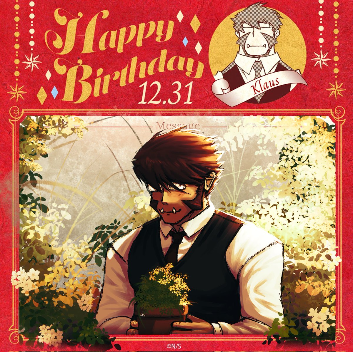 hbd to my favorite 28 year old grandma  
＃血界戦線 #クラウス生誕祭2025