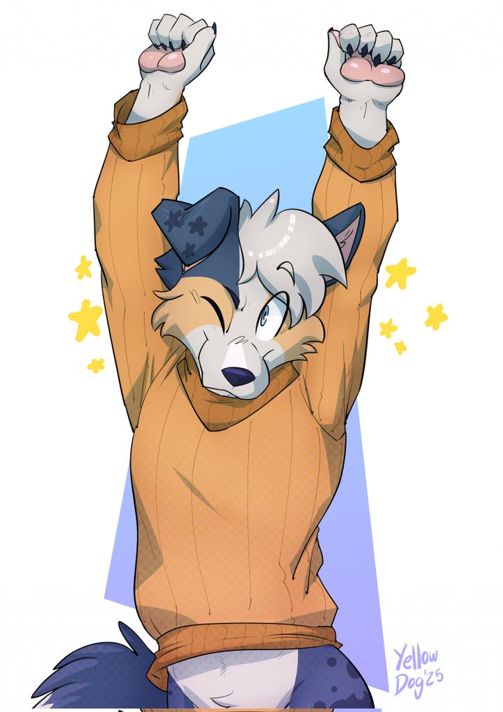 AnthroWolfie's tweet image. Big stretch 🥰

🎨 Art by @artbyyellowdog