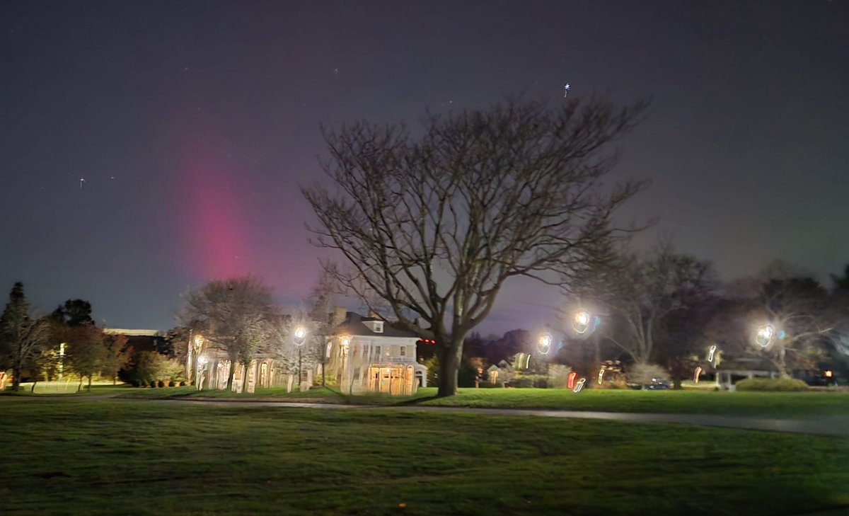 DedhamThrives's tweet photo. Wow, who could forget the magical night in 2025 when the northern lights put on quite a display right here in #DedhamMA and nearby areas?

Thank you to Maryan H. for capturing this moment on Nov. 11 at the Endicott Estate and for sharing it with us! 

#DedhamMA #DedhamThrives https://t.co/OMPSMx9TY0