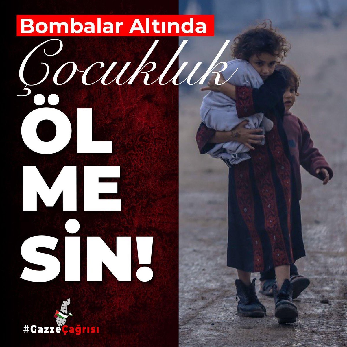 Filistin halkının maruz kaldığı insani felakete karşı sessiz kalmamak, dayanışmamızı görünür kılmak ve insanlık onurunu savunmak için 1 Ocak’ta Galata’dayız. #GazzeÇağrısı