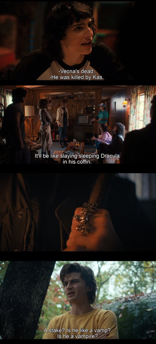 aysviola's tweet image. Kas Eddie might be dead, but stop acting like fans made it up. Those clues were calculated and deliberately placed to lead us exactly to that theory. The Duffers didn’t just leave breadcrumbs; they engineered the hype to keep us hooked for years. It was 100% intentional baiting.