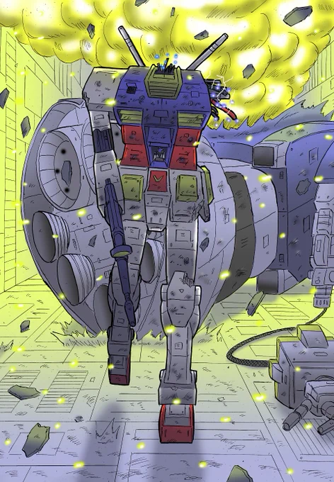 #ア・バオア・クーの決戦 これ、本来模型界隈の方々専用のタグみたいなんですけど、イラストでも参加してる方が居られるみたいなので参加。