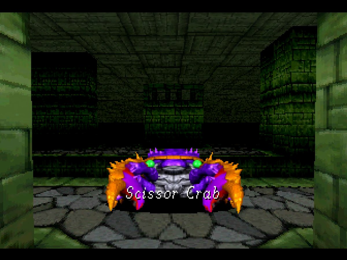 Shining the Holy Ark is one of the coolest dungeon crawler ever made. It was made for the Saturn by Camelot Software and uses 3D sprites for monster models, giving it one of the most memorable look of its era. You can feel the lineage into Golden Sun too!