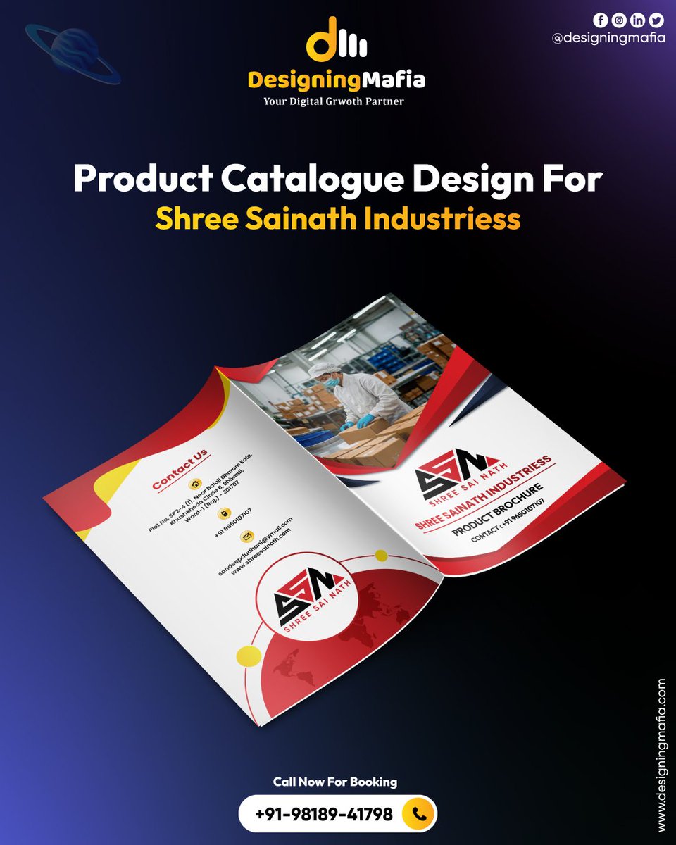 designingmafia's tweet photo. ✨ Sleek. Professional. Eye-catching.

Our latest product catalogue design for Shree Sainath Industries is ready to elevate their brand! 

Want a stunning product catalogue for your business? Let’s create! 💡

#designingmafia #GraphicDesign #branding https://t.co/wwGpRObugT