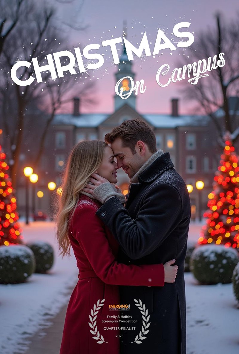 eric_vardeman's tweet photo. CHRISTMAS ON CAMPUS
#Screenpit #Ro #Hldy #Fea #ISA #40Up
When a disillusioned history professor and a devoted student advisor are left overseeing students on a nearly empty college campus over Christmas break, an unexpected connection forces him to confront the life he’s settled for and her to question whether the one she’s built leaves room for something more.